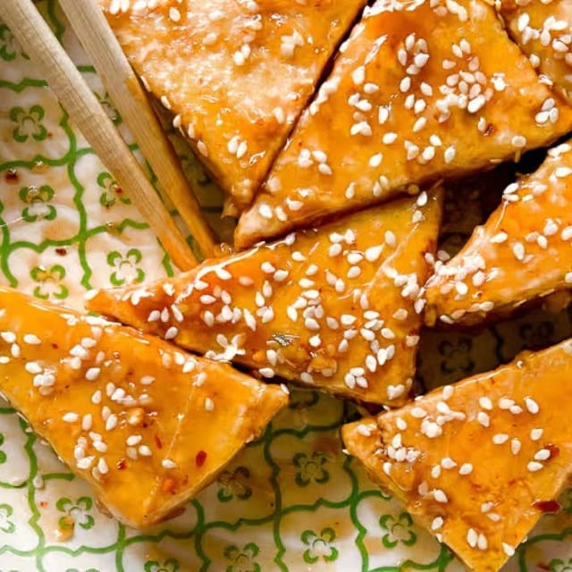 Sesame Tofu.