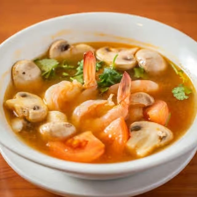Tom Yum Shrimp.
