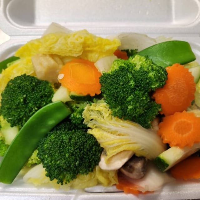 Steamed Mixed Vegetable.